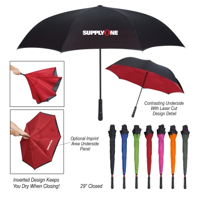 personal pop-up umbrella made from rcycled soda bottles